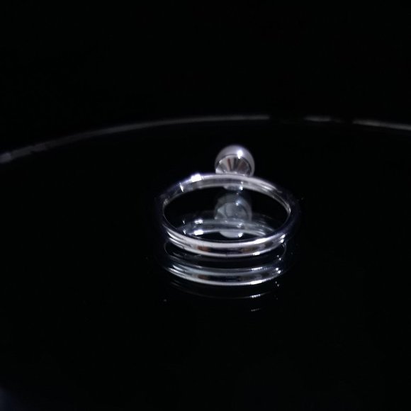 June BirthStone GENUINE Pearl Ring Sterling Promise SIZE 10 - Picture 12 of 12